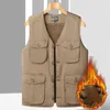 Men's Vests Men 2023 Spring Brand Business Casual Pocket Warm Waistcoat Vest Autumn Waterproof Outfits Sleeveless Coat Jacket Y74