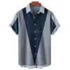 Vestido casual social oversize camisa de manga curta para homens novo em topos traje masculino 2023 marido masculino fino ajuste cor sólida camisa