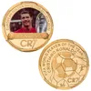 Arti e mestieri Moneta commemorativa più venduta delle stelle del calcio mondiale per il commercio estero Collezione di regali Medaglie commemorative galvanizzate Artigianato in metallo