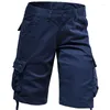 Pantaloncini da uomo estivi militari cargo da uomo in cotone multitasche larghi pantaloni larghi streetwear casual esercito lavoro tattico dritto