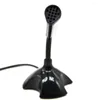 Mikrofoner Bärbar Studio Tal Mini USB Mikrofon Chatta Sjunga KTV Karaoke Mic Med Hållare För PC Laptop