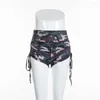 Aktive Shorts OEING Sommer Nahtlose Mode Yoga Camouflage Druck Hosen Weiche Sportbekleidung Nackt Gefühl Atmungsaktive Strumpfhosen Gym Fitness