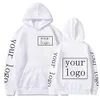 Jeans 2022 Style Custom Hoodie Diy Text Couple Friends Family Image Print Clothing Custom Sports Leisure Sweater Size Xs4xl