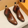 مصممي الأحذية الموضة Martin Boots Men Business Office Office Dress Dress Shoes Sheer