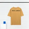 BLCG LENCIA 2023 Summer New 250g 100% Cotton T-shirt Men High Quality Print Color Sleeve Drop Tshirts Oversize Tops 202379