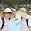 Hair Accessories Outdoor Summer Hat For Kids Children Sun Neck Ear Cover Protection Beach Caps Boy Girl Flap Cap