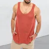 Pants Men's Tank Top Loose Knit Sports Vest Summer New Men's Fashion Stripe Stripe Sleeveless Male Tshirt Breattable Mesh Sports Top