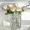 Wazony szklany wazon na kwiaty prostota w stylu nordyckim przezroczysty kryształ dekoracja hydroponiczna luksusowa aranżacja stołu