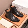 Ontwerpers Laarzen Loafers Martin Laarzen Mannen Zakelijk Kantoor Werk Formele Monogrammen Jurk Schoenen Italië Merk Ontwerper Feest Bruiloft Enkellaarsjes Maat 38-45 Met doos