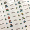 Gift Wrap 80Pcs Boy Robot Name Stickers Custom Waterproof Pen Labels Personalized Cartoon Tags For School Supplies Stationery Scrapbooking