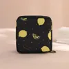 Bolsas de cosméticos femininas bolsa de armazenamento de guardanapos higiênicos portátil bolsa de almofada de algodão meninas maquiagem de viagem porta-tampões organizador