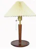 Lampy stołowe Vintage zmięta lampka nocna średniowieczna łopata z litego drewna Ins dziewczęca sypialnia salon gabinet