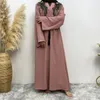Etniska kläder Eid Mubarak Muslimska Kvinnor Broderad Maxiklänning Dubai Turkiet Abaya Islamiskt Mode Arabisk Dräkt Ramadan Kaftan Jalabiya