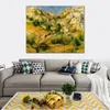 Modern Landscape Canvas Wall Art Rocky Craggs at L Estaque Pierre Auguste Renoir Paintings Handmade High Quality
