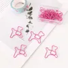 10pcs/lot Dog Diamond Crown Paper Clips Creative Interesting Bookmark Clip Memo Shaped H0306