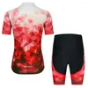 Conjuntos de corrida Weimostar Cycling Jersey Set Women 2023 Pro Team Bike Suit Uniforme Roupas Summer Bike Clothing Kit Wear Roupa