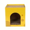 Cat House Cat Scratcher Casa di cartone Gatto ondulato Scratcher Box House per gatto al coperto Macina artigli e gioca con Scratch Box