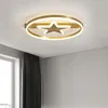 Plafonniers Led Cuivre Lampe Moderne Minimaliste Maison Atmosphère Salle À Manger Chambre Vivant Personnalité Nordique