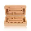 Multifunctionele Roken Natuurlijk Hout Draagbare Droge Kruid Tabak Preroll Rolling Roller Stash Case Innovatieve Opbergdoos Sigarettenhouder Easy Maker DHL