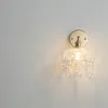Lámpara de pared Estilo moderno Aplique negro Luminaria Led Apliques de vidrio Juegos de comedor Cabeza de cama Acabados Apliques