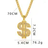 Hänge Halsband Mode Dollar Chain Halsband Hip Hop Street Music Holiday Logo Tröja