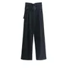 Women's Pants Large Legs Simple Clean Leather Belt Fashionable And Not Easy To Wrinkle High Waist Casual Straight Sweatpants Women
