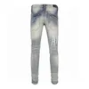 2023 Designer Mens Jeans # 1 Pantalons Ripped High Designer jeans jeans pour hommes pantalons brodés mode trou pantalon top vente pantalon à glissière am ~ ss32