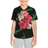 Camicie casual da uomo Polynesian Tribal Pohnpei Totem Tattoo Prints Ragazzi Baseball Jersey Bambini T-Shirt Softball Quick Dry Uniformi scolastiche Squadra