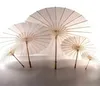 60 pcs Nuptiale De Mariage Parasols Blanc Papier Parapluies Beauté Articles Chinois Mini Artisanat Parapluie Diamètre 60 cm JY09