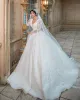 A Line Wedding Dresses Bridal Gowns Floral Long Sleeve V Neck Boho Country Vestidos De Novia Custom Made