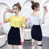 Casual Dresses Autumn And Winter Women's Long-Sleeved Sexy A- Line Belly Covering Hip Student Girlfriends Dress Chiffon T-shirt