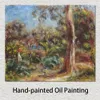 Handgjorda Pierre Auguste Renoir-målningar av det stora trädlandskapet Canvaskonst för kontorsväggdekoration