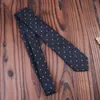 Business 7cm Polyester Cotton Interwoven Men's Hand Ties Jacquard Necktie Accessories Daily Wear Wedding Party Gift Wholesale