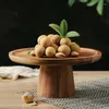 Выпекать инструменты для японского стиля деревянного торта подставка для дома круглый деревянный лоток с твердым деревом.