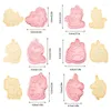 Stampi da forno 6 pezzi Stampo per biscotti fai-da-te Cartone animato Animale Cavallo a tema Strumenti per biscotti Stampo per taglierina per torta 3D Forniture per festival Accessori per la cucina
