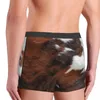 Unterhosen Herren Rindsleder Rodeo Unterwäsche Tierfell Haut Leder Textur Neuheit Boxershorts Shorts Höschen Homme Weich