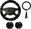 Steering Wheel Covers Moons Stars Cover With Coasters And Leather Keyring Fit Cars For Women