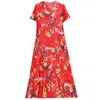 Robes de soirée été robe d'été Vintage 2023 décontracté coton et lin pour femme vêtements lâche élégant mode Boho robe