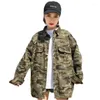 Women's Jackets Spring Autumn Army Green Coat Big Size Women Camouflage Outwear Vintage Loose Jacket Large Female Jeans CoatJ534