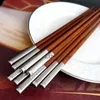 天然木製箸中華料理ノンスリップ箸ホテル宴会マホガニー箸家庭の台所環境に優しい食器 TH0915