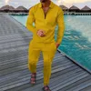 Mens Tracksuits 2 قطعة من القطاع ثلاثي الأبعاد الطباعة الرقمية بولو تي شيرت المسارات الصيفية.