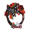 Camion de citrouille de ferme de guirlande d'automne de fleurs décoratives pour la décoration de porte d'entrée de maison décorations de Noël/Halloween