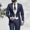 Men's Suits Blazers Summer Men Suits Wedding Groom Tuxedos Slim Fit Business Casual Suit For Men 3 Piece Blazer Vest Pant Costume Homme 230707