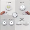 Wall Lamp LED COB 3W 3PCS Adjustable Remote Control Touch Tone Cabinet Kitchen Light Stairs Corridor Emergency