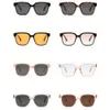 Lunettes de soleil Peekaboo hommes orange lunettes de soleil femmes carré style coréen dames lunettes de soleil uv400 mâle dégradé lentille accessoires de mode 230707