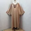 Roupas étnicas Eid Kaftan Abaya Ramadan Turquia Jilbab Muslim Hijab Dress Women Bat Sleeve Caftan Marocain Robe Femme Musulmane Islam