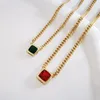 Pendant Necklaces Women's Chain Necklace For Ladies Party Jewelery Accesories Trendy CZ Stone Mother's Day Bijoux Gifts