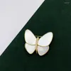 Broches élégante coquille naturelle femmes broche broche Vintage papillon insecte haute qualité bijoux pour les mariées cadeau de fête de mariage