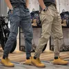 Pantalon homme Cargo mode Hip Hop pantalon multi-poches à la mode Streetwear pantalon de survêtement solide hommes travail survêtement tactique