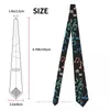 Muszki Akwarela Nuty Druk 3D Krawat 8 cm Szeroki Poliester Krawat Akcesoria do koszul Strona Dekoracja